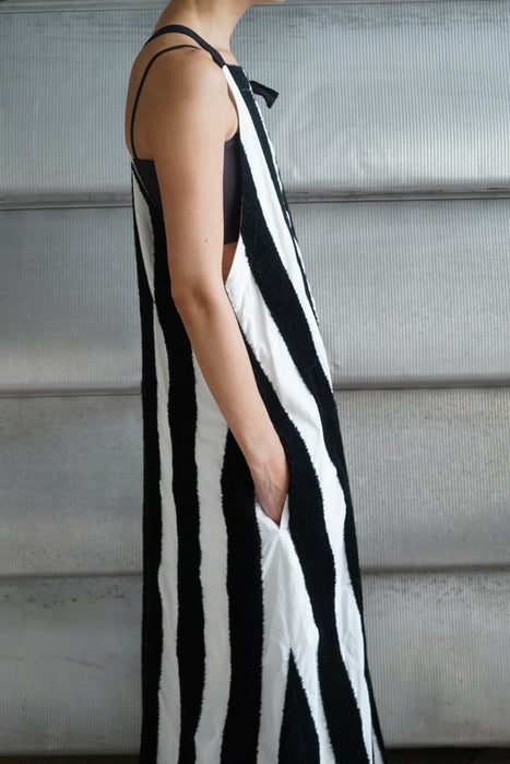 pelleq<br>thick pile stripe dress