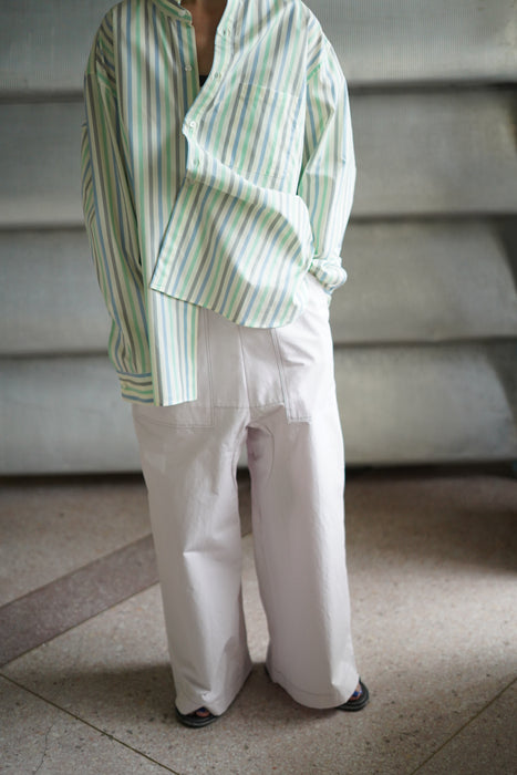 JONNLYNX<br>HORSE CLOTH FISHERMAN PANTS<br>PINK WHITE