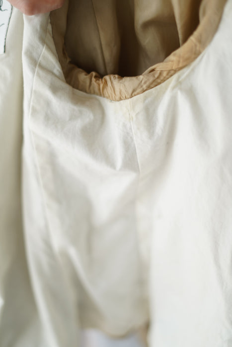VINTAGE MOSCHINO<BR>PEACE LINEN JACKET