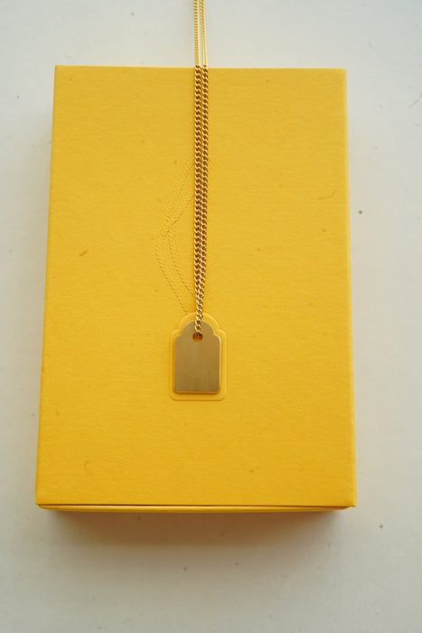 AXEP<br>TAG NECKLACE<br> in GOLD