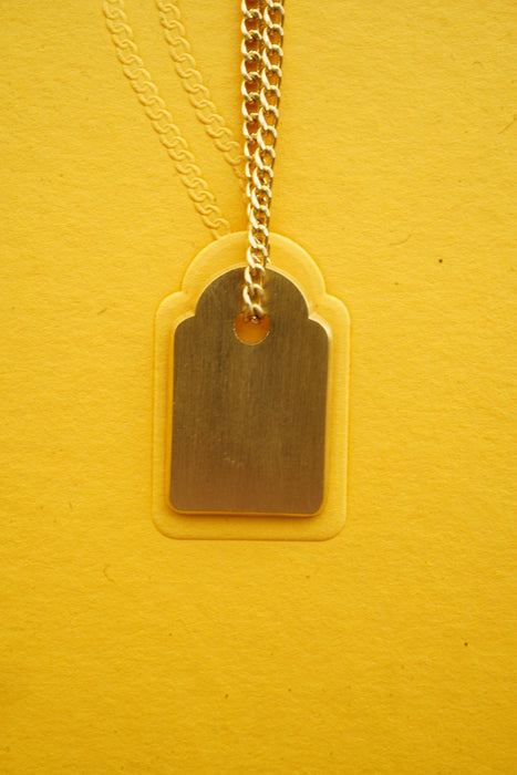 AXEP<br>TAG NECKLACE<br> in GOLD