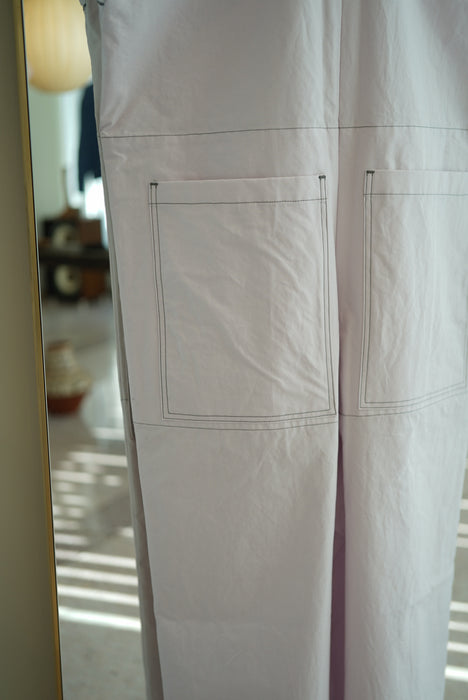 JONNLYNX<br>HORSE CLOTH FISHERMAN PANTS<br>PINK WHITE