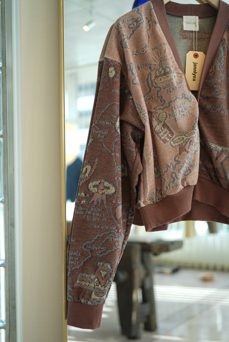 JONNLYNX<br>SOUVENIR MAP CARDIGAN