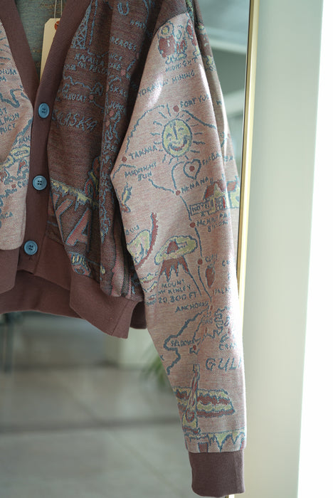 JONNLYNX<br>SOUVENIR MAP CARDIGAN
