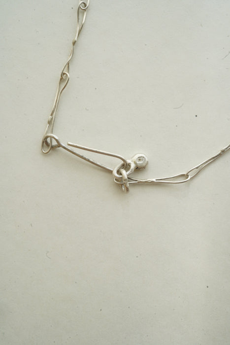 Zoé Mohm<br>CHAIN FRINGED EGG NECKLACE