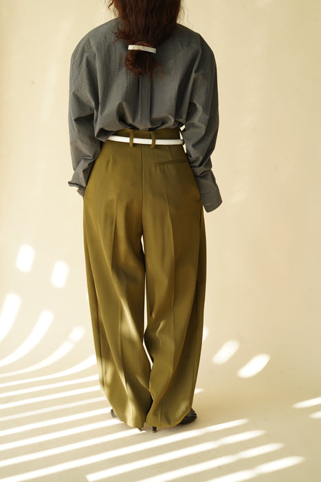 CRISTASEYA<br>LEATHER BELT<BR>in WHITE
