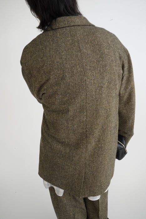 CRISTASEYA<br>OVERSIZED BLAZER<br>in BROWN/BLACK