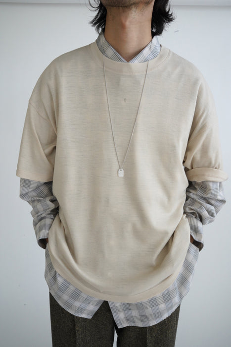 AXEP<br>TAG NECKLACE<br> in SILVER