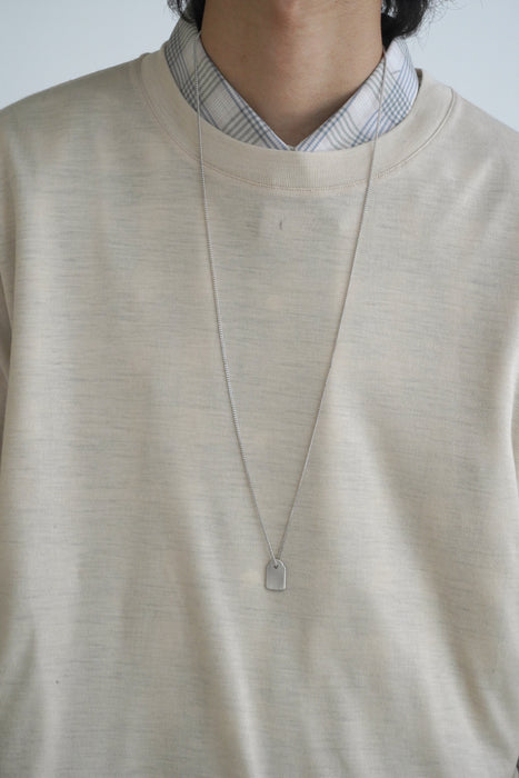 AXEP<br>TAG NECKLACE<br> in SILVER