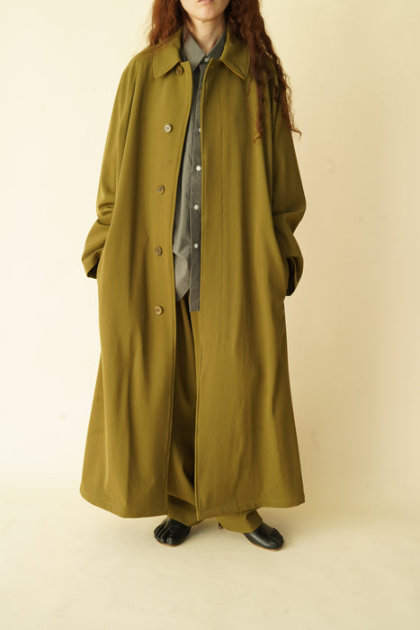 CRISTASEYA<br>OVERSIZED TRENCH WITH LEATHER PATCH