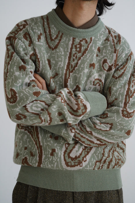 CRISTASEYA<br>CASHMERE JACQUARD SWEATER<br>in SAUCE