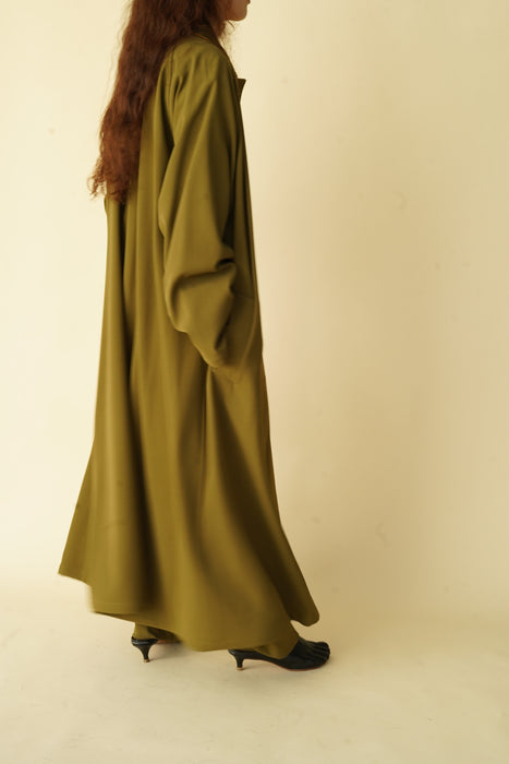 CRISTASEYA<br>OVERSIZED TRENCH WITH LEATHER PATCH