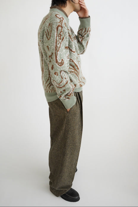 CRISTASEYA<br>CASHMERE JACQUARD SWEATER<br>in SAUCE