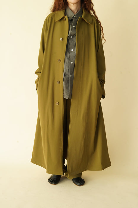 CRISTASEYA<br>OVERSIZED TRENCH WITH LEATHER PATCH