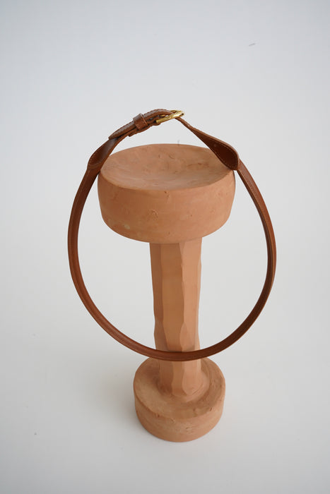CRISTASEYA<br>LEATHER BELT<BR>in NATURAL