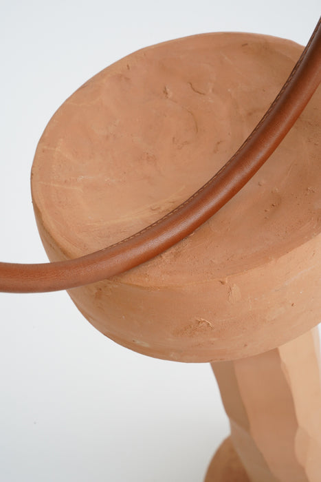 CRISTASEYA<br>LEATHER BELT<BR>in NATURAL