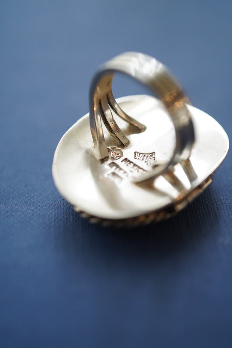 VINTAGE<BR>CAMEO POISON RING<BR>SIGNED BY ANTONIO PINEDA