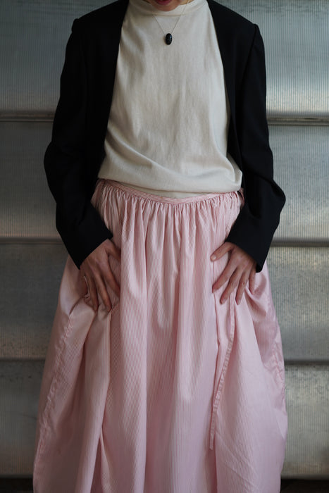 90S GEOFFREY BEENE<BR>STRIPED POCKET SKIRT