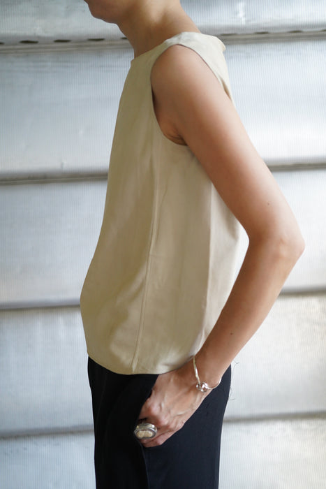 VINTAGE HERMES <br> SUEDE SLEEVELESS TOPS<br> <br> SOLD OUT