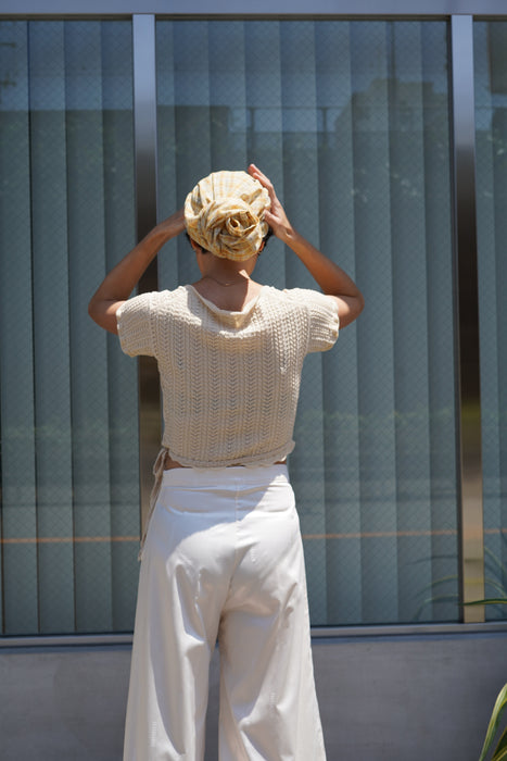 FUMIKA_UCHIDA<br>PLAID VOILE HEAD CAP