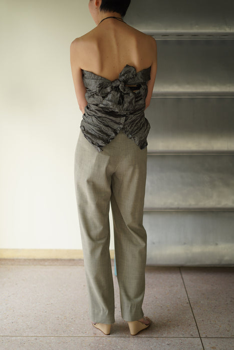 VINTAGE HERMES <br>FRONT BUTTON  SLACKS