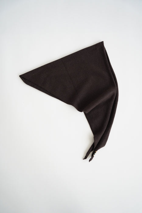 EXTREME CASHMERE<br>n°35 bandana<br>in DARK BROWN