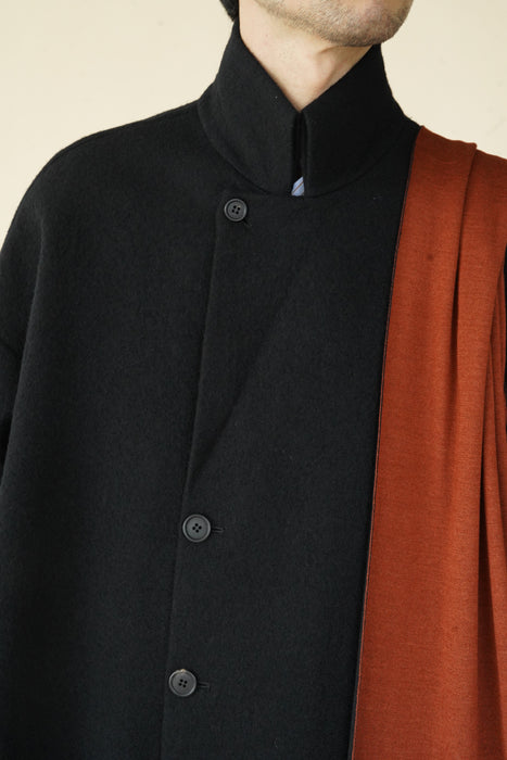 CRISTASEYA<br>WOOL LONG COAT<br>in BLACK