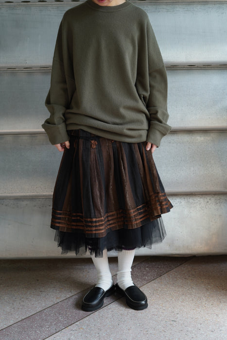 ANTIQUE<BR>HUNGARIAN HANDMADE FOLK SKIRT