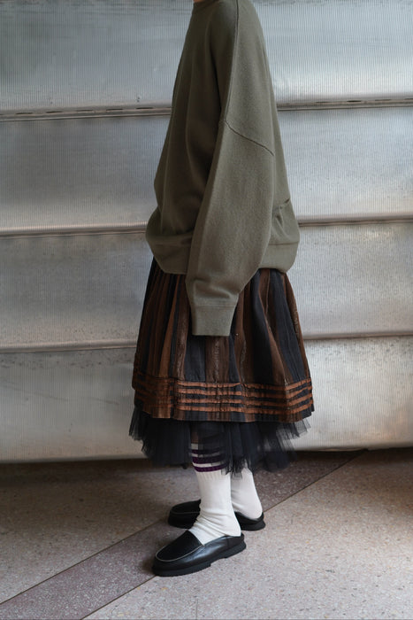 ANTIQUE<BR>HUNGARIAN HANDMADE FOLK SKIRT