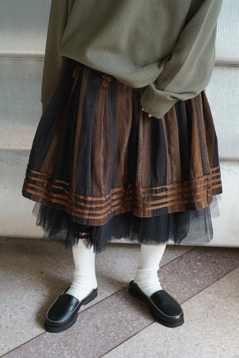 ANTIQUE<BR>HUNGARIAN HANDMADE FOLK SKIRT