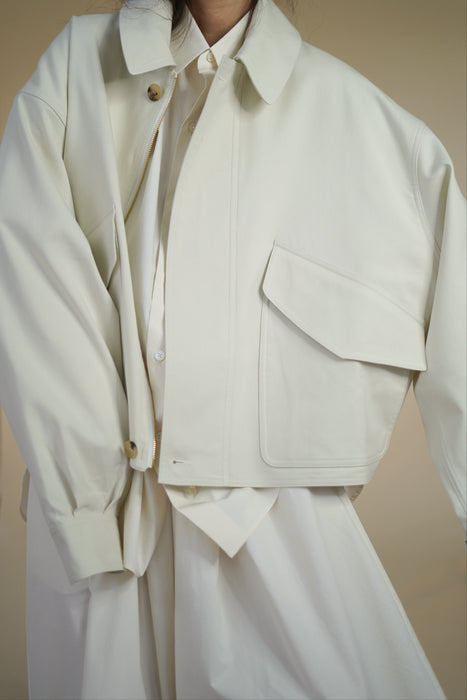 CRISTASEYA<br>SUMMER BOMBER <br>in CHALK<br><br>SOLD OUT