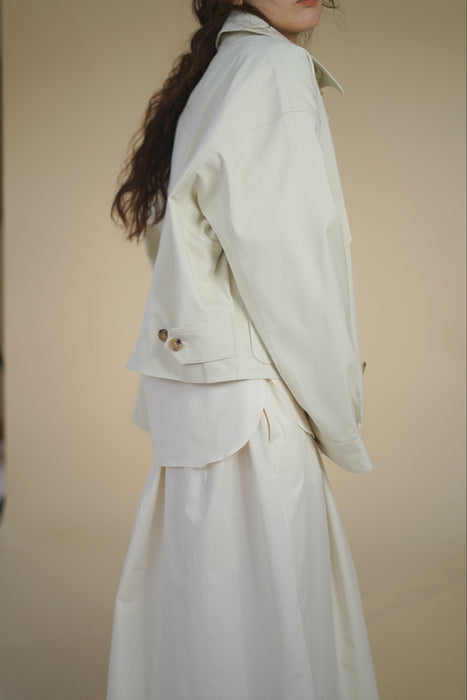 CRISTASEYA<br>SUMMER BOMBER <br>in CHALK<br><br>SOLD OUT