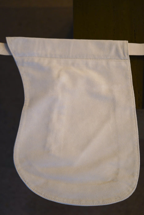 VINTAGE HERMES <br>SILHOUETTE WITH REMOVABLE POCKETS IN SUEDE