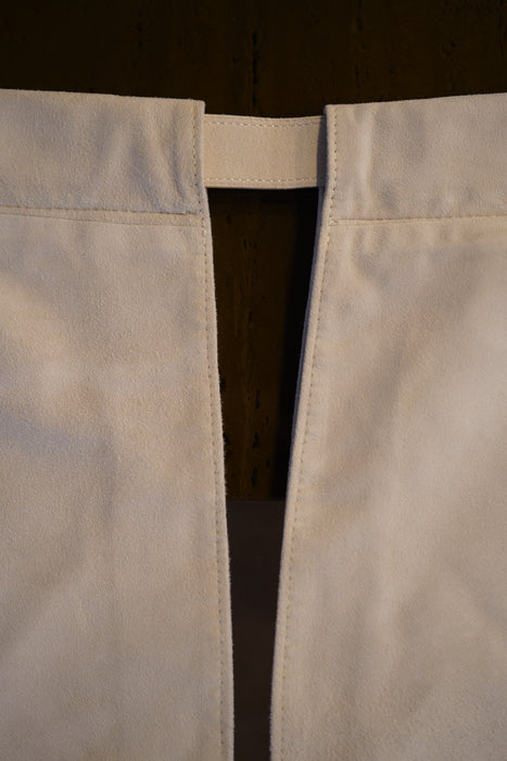 VINTAGE HERMES <br>SILHOUETTE WITH REMOVABLE POCKETS IN SUEDE