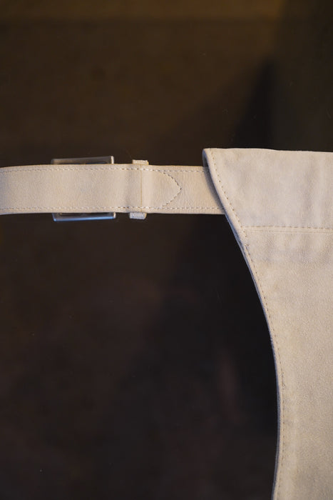 VINTAGE HERMES <br>SILHOUETTE WITH REMOVABLE POCKETS IN SUEDE