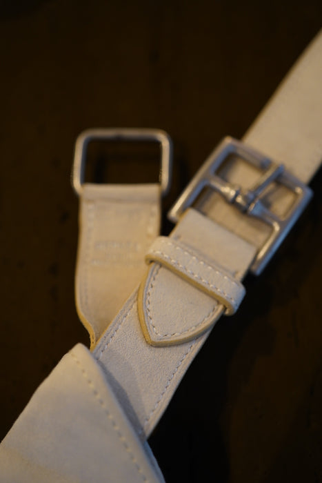 VINTAGE HERMES <br>SILHOUETTE WITH REMOVABLE POCKETS IN SUEDE