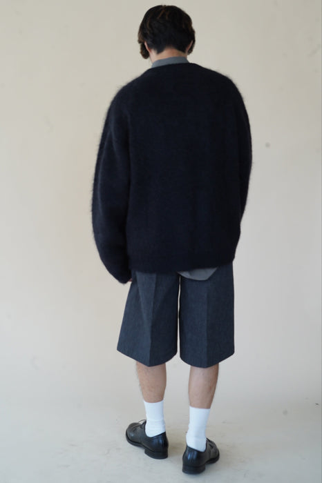 CRISTASEYA<br>ROMBO SWEATER<BR>in BLACK WITH BROWN/NOISETTE