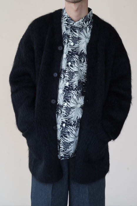 CRISTASEYA<br>VISONE MAXI CARDIGAN<br>in BLACK
