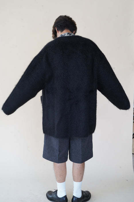 CRISTASEYA<br>VISONE MAXI CARDIGAN<br>in BLACK