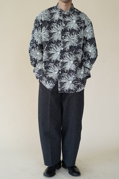 CRISTASEYA<br>MOROCCAN PYJAMA PANTS<br>in BLACK WITH WHITE STRIPES