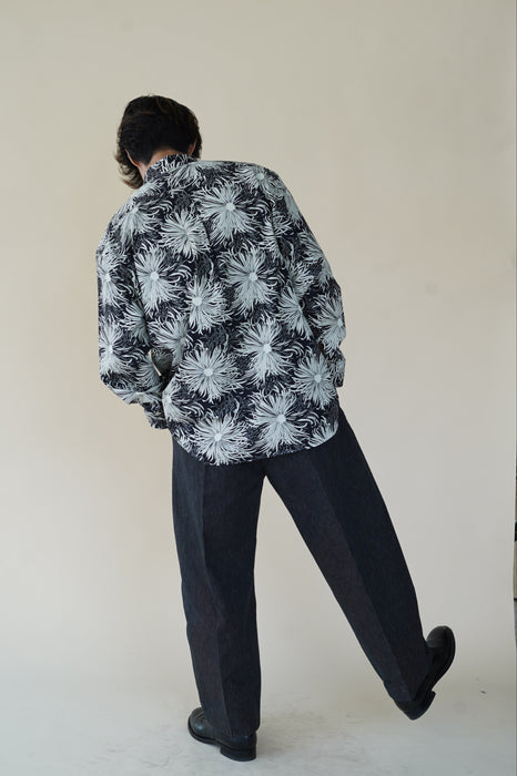 CRISTASEYA<br>MOROCCAN PYJAMA PANTS<br>in BLACK WITH WHITE STRIPES