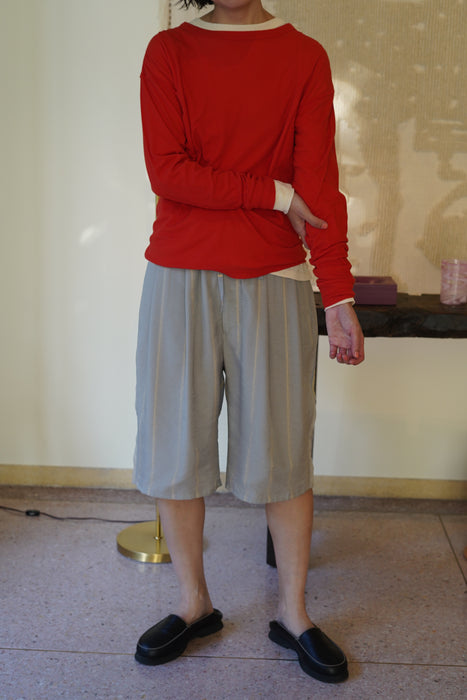 pelleq<br>mole stripe double use half trousers