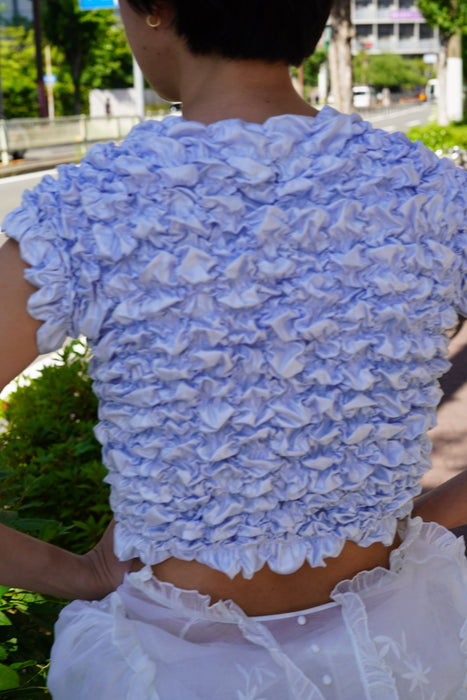 SUPER YAYA<br>T-shirt Crushed Popcorn<br>BABY BLUE