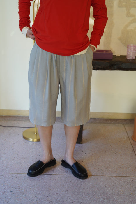 pelleq<br>mole stripe double use half trousers