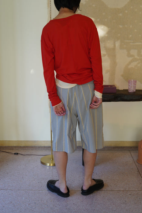 pelleq<br>mole stripe double use half trousers