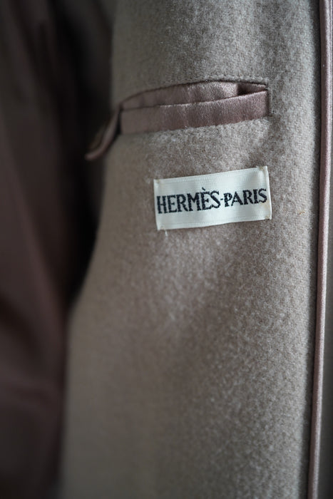 VINTAGE HERMES <br> WOOL HUNTING JACKET COAT<br><br>SOLD OUT
