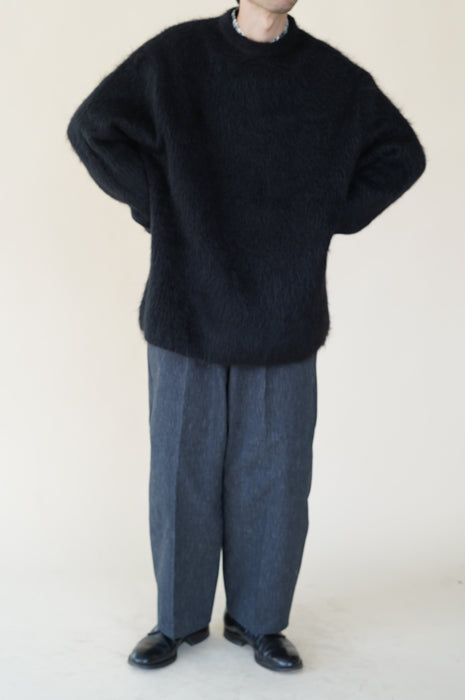 CRISTASEYA<br>VISONE MAXI SWEATER<br>in BLACK