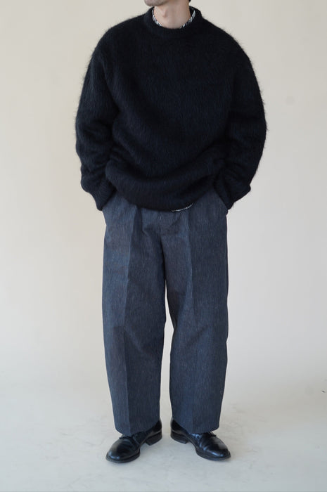 CRISTASEYA<br>MOROCCAN PYJAMA PANTS<br>in BLACK WITH WHITE STRIPES