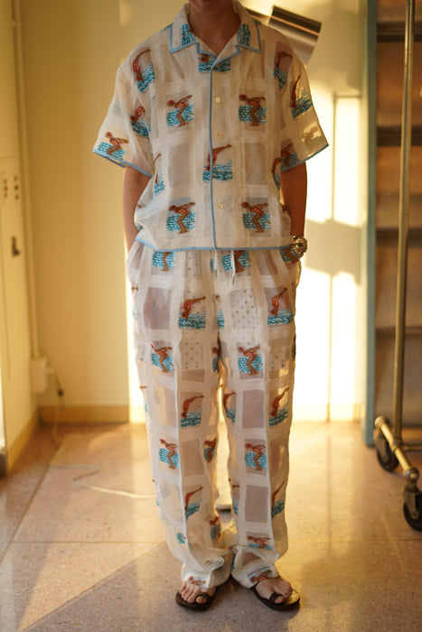 JONNLYNX<br>swimming girl pants<br>white