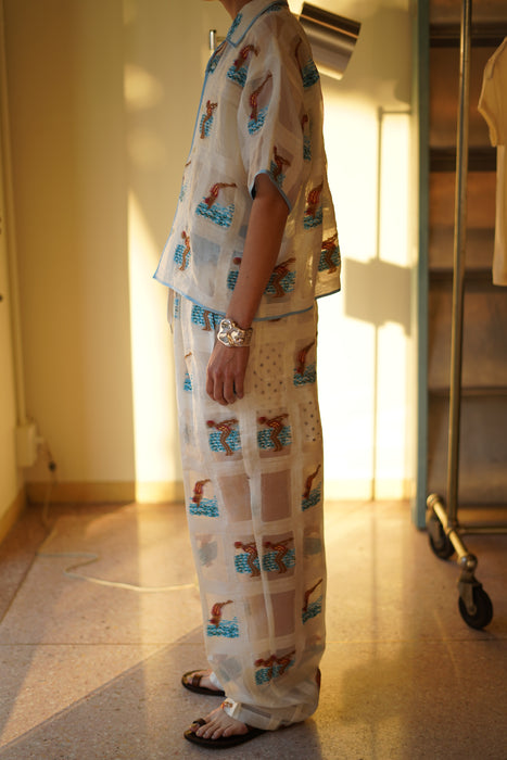 JONNLYNX<br>swimming girl pants<br>white